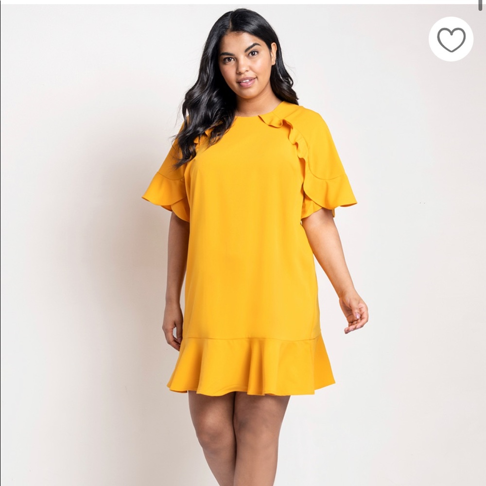 NWT Eloquii Ruffle Detail Dress